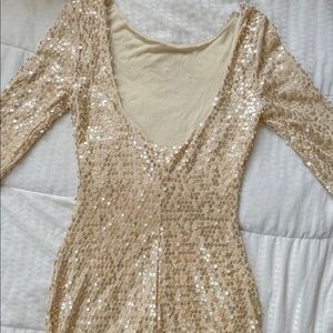 Glittery Gold Dress
